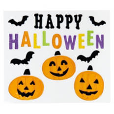 Halloween Gel Clings - Happy Halloween Pumpkins