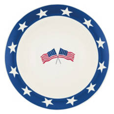4 Pack Americana Stoneware Bowls - Stars