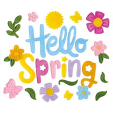 Easter Gel Clings - Hello Spring