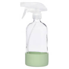 Clear Glass Spray Bottle, Sage