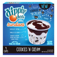 Cookies N' Cream Beaded Ice Cream Cups, 4 count