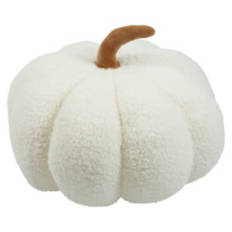 11" Pumpkin Pillow, White