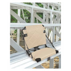 Folding Quilted Stadium Seat, Brown