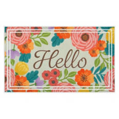 18" x  30" Deluxe Spring Mat - Hello Floral