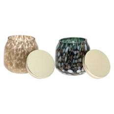 Confetti Tin Candle 2pk Festive Berries/Holiday Pine