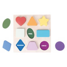 Kids Wooden Lift and Learn Toy - Shapes