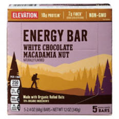 White Chocolate Macadamia Nut Flavored Energy Bar, 5 count
