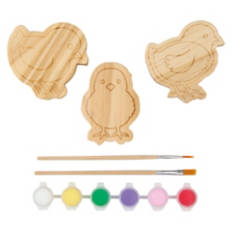 Paint Your Own Easter Wood Craft - Chickens