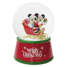Snow Globe - Mickey & Minnie Sleigh