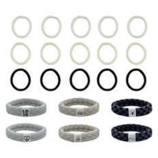 No Crease Ties, Black/Cream