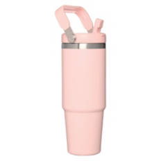 30 oz Carry Handle Stainless Steel Bottle, Pink