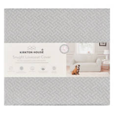 Super Soft Knit Loveseat Cover, Light Gray