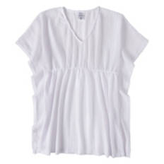 Ladies Beach Cover Up - White, L