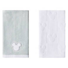 2 Pack Cotton Hand Towels - Mickey, White