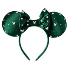 Premium Holiday Character Headband - Green Pearl
