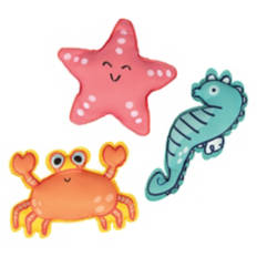 3 Piece Sea Animals Shaped Neoprene Dive Toys