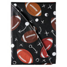 70" Round Vinyl Tablecloth, Black