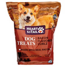 Bacon Curlz Dog Treats, 25 oz