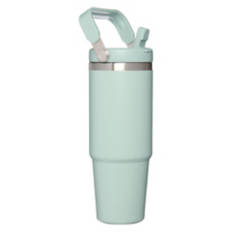 30 oz Carry Handle Stainless Steel Bottle, Green