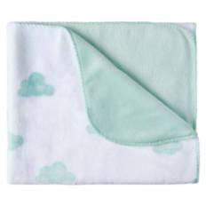 30” X 40” Warm & Cozy Baby Blanket, Cloud Print