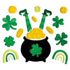 St. Patrick's Day Gel Clings - Pot of Gold