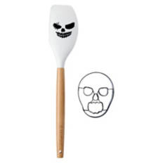 Halloween Spatula with Cookie Cutter - Skeleton with Skeleton Cookie Cutter