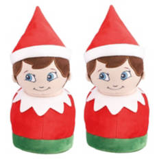 Children's Holiday Elf on the Shelf Character Slippers, 9/10