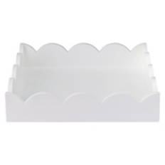 Square Shaped Spring Tray, White