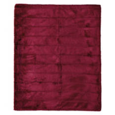 50" x  60" Cozy Throw Blanket, Red Ribbed