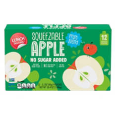 No Sugar Added Apple Squeezes - 12 pack, 3.2 oz pouch