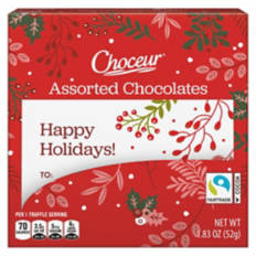 Holiday Assorted Chocolate Gift Box, 1.83 oz