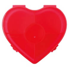Heart Shaped Snackle Box, Red