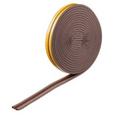 Weatherstrip Seal - P Profile, Brown