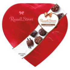 Assorted Milk & Dark Chocolate Heart Shaped Box, 17 count