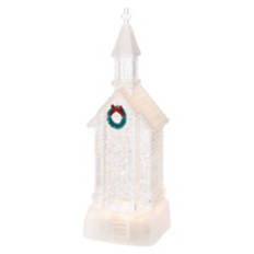 12" Tall LED Holiday Figurine - Church