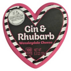 Valentine's Day Gin & Rhubarb Wensleydale Cheese, 5.3 oz