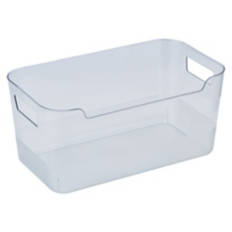 Recycled Storage Large Bin, Clear