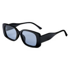 Ladies Polarized Sunglasses, Rectangle Black