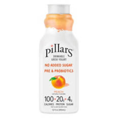Peach Drinkable Greek Yogurt, 12 fl oz