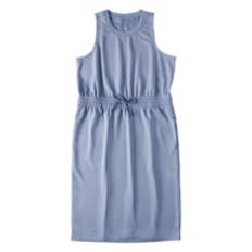 Ladies Sleeveless Soft Midi Dress - Blue, L