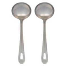 2 Piece Stainless Steel Serving Utensils - Ladle Set
