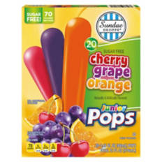 Sugar Free Junior Variety Flavor Pops, 20 count