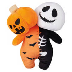 Halloween Dog Toy - Skeleton-Pumpkin Plush