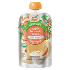 Organics Apple Peach Banana with Yogurt Baby Food Puree, 4 oz