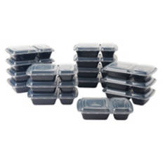 2 Compartment Food Storage Containers - 30 piece