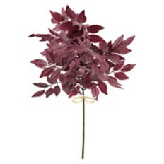 23" Tall Faux Floral Stem - Red Leaves
