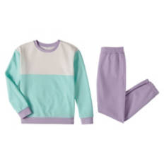 Children's Sweat Set - Teal/Purple, S
