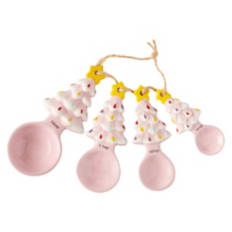 Ceramic Measuring Spoons - Pink Tree