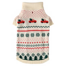 Pet Christmas Sweater - Christmas Truck, S