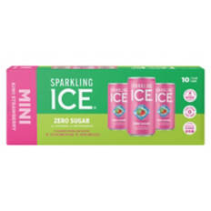 Zero Sugar Kiwi Strawberry Mini Sparkling Water - 10 Pack, 7.5 fl oz can